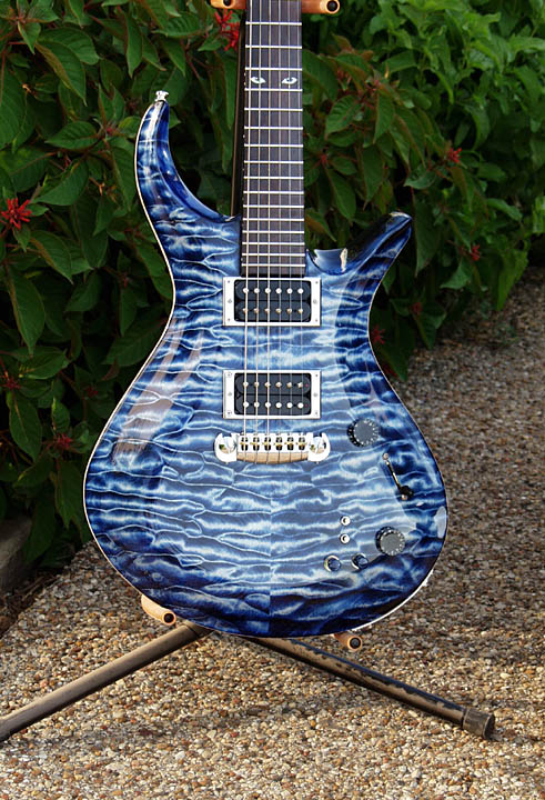 Carved korina back of a Driskill Diablo