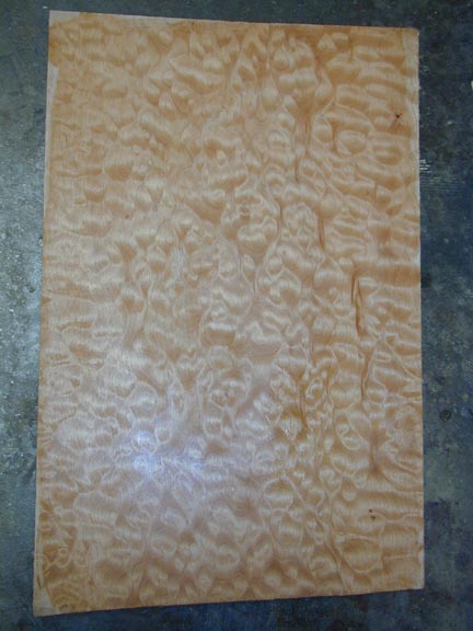 Heavily figured quilted maple board